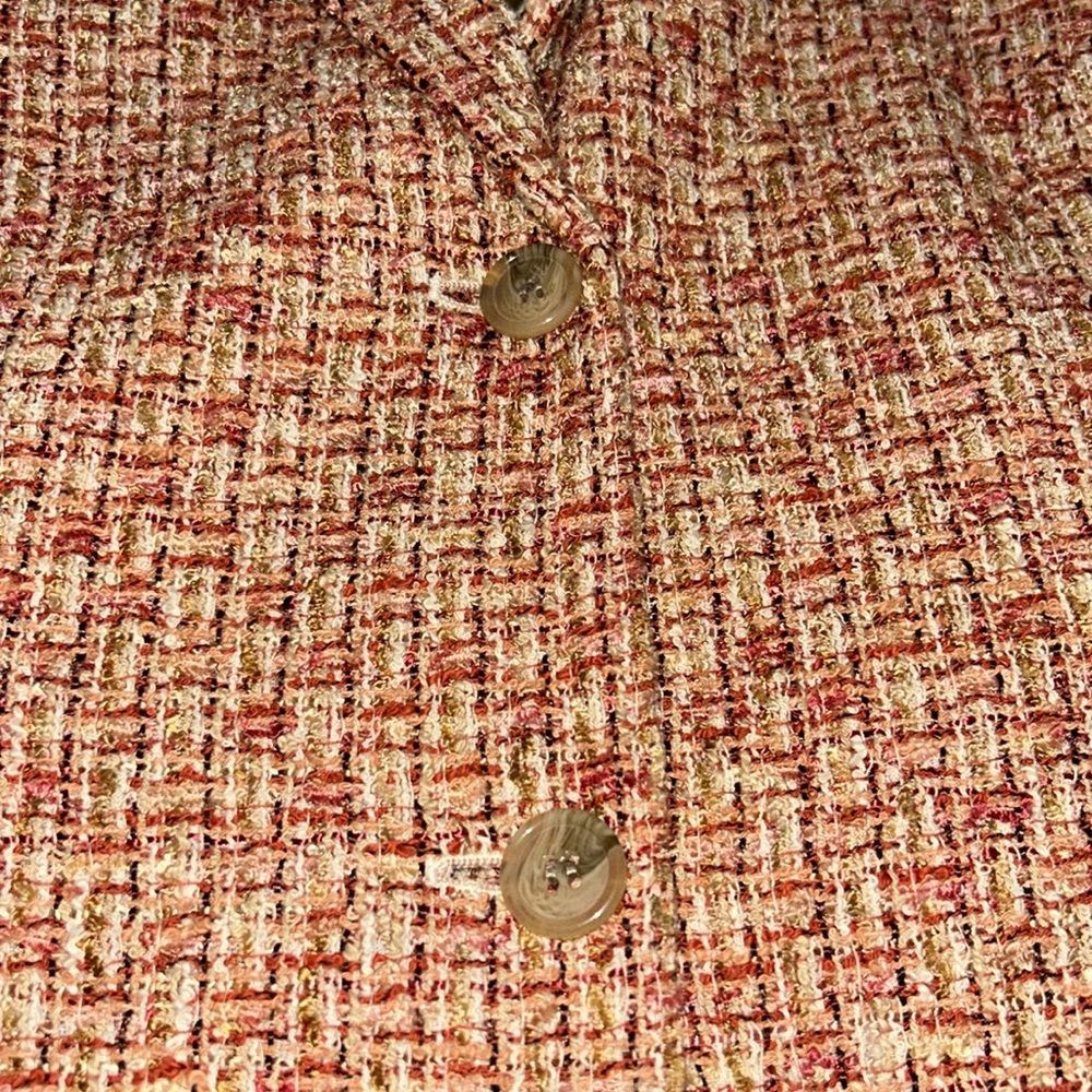 Vintage Jones New York Petite Tweed Blazer Jacket 4P Classic Tailored - Picture 8 of 10